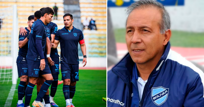 Jugadores de Bolívar celebran. (Composición En Conexión: Bolívar/ RRSS)