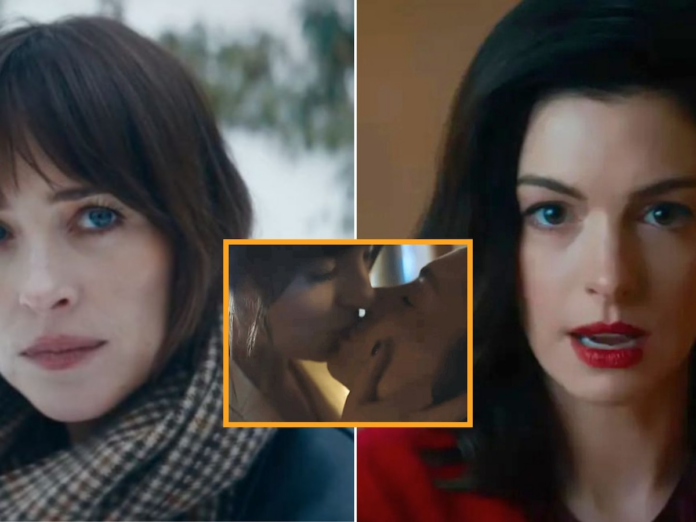 Anne Hathaway besa a Dakota Johnson en el inquietante tráiler de “Verity”, el bestseller de Colleen Hoover que llega al cine
