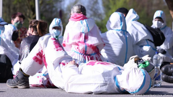 Protestas contra el carbón y combustibles fósiles de la organización de activistas por el medioambiente Ende Gelände en Scholven. (Archivo).