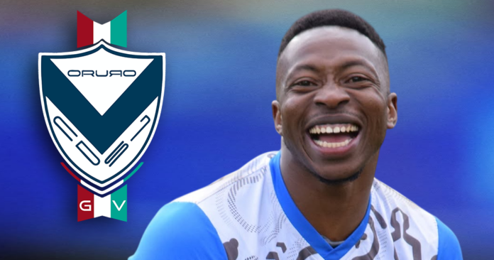 El equipo orureño ficha a David Akologo. (Imagen: Real Potosí y RRSS/ Composición: En Conexión)