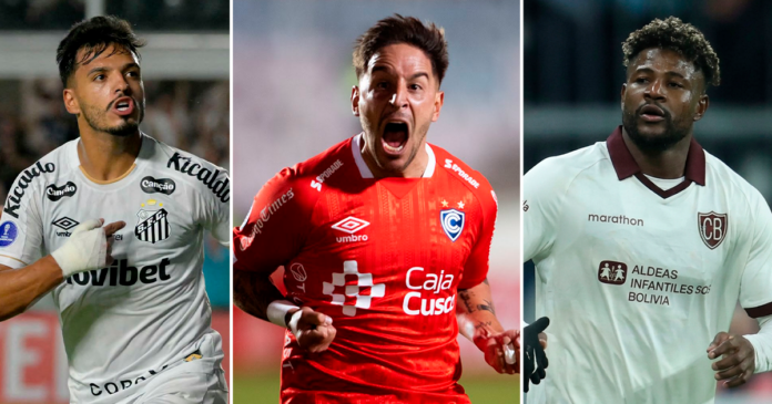 Así se juega los octavos de final de la CONMEBOL Sudamericana. (Imagen: Prensa Conmebol y RRSS/ Composición: En Conexión)