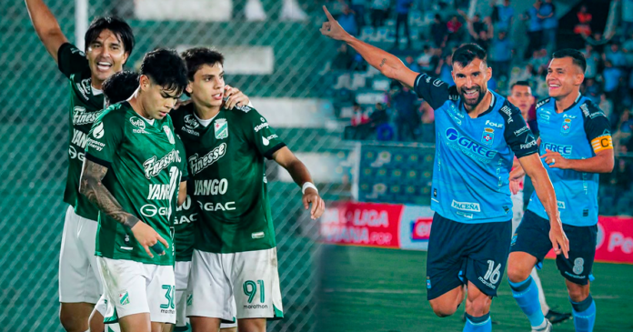 El clásico cruceño se jugará en Naples este domingo. (Imagen: Oriente Petrolero y Blooming/ Composición: En Conexión)