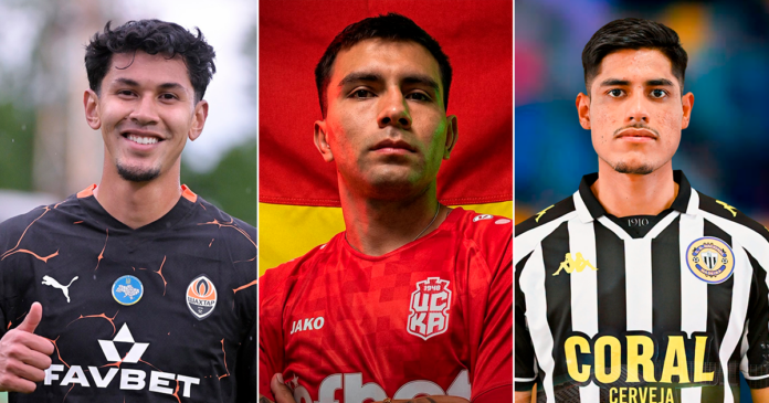 Jugadores bolivianos brillan en clubes del exterior. (Imagen: FC CSKA 1948,C. D. Nacional y Arroyo/ Composición: En Conexión)