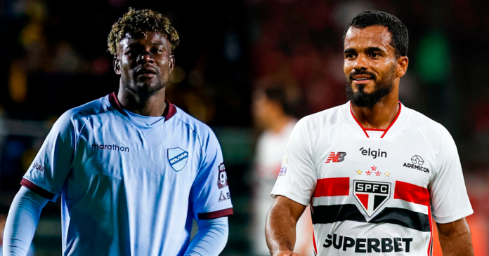 Bolivar jugará sin Justiniano en el partido de ida ante São Paulo. (Imagen: Bolívar y São Paulo/ Composición: En Conexión)