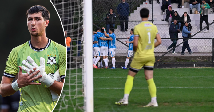 El arquero boliviano fue titular en su debut con los Bohemios, luciendo el dorsal 1. (Imagen: El País y RRSS/Composición: En Conexión)