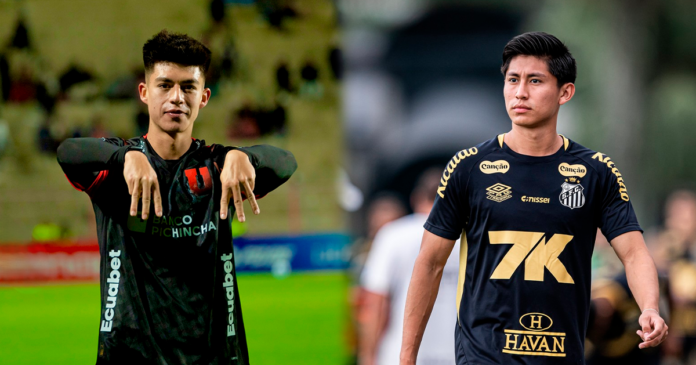 Gabriel Villamil (izquierda); Miguel Terceros (derecha). (Imagen: Instagram de Villamil/ Prensa Santos)