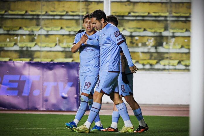 El club celeste ganó a Guabirá con doblete de Miranda. (Imagen: Prensa Bolívar)