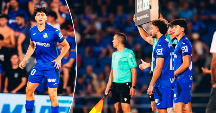 Óscar López ingresó al campo de juego a minutos de culminbar el partido. (Imagen: instagram López/Composición: En Conexión)