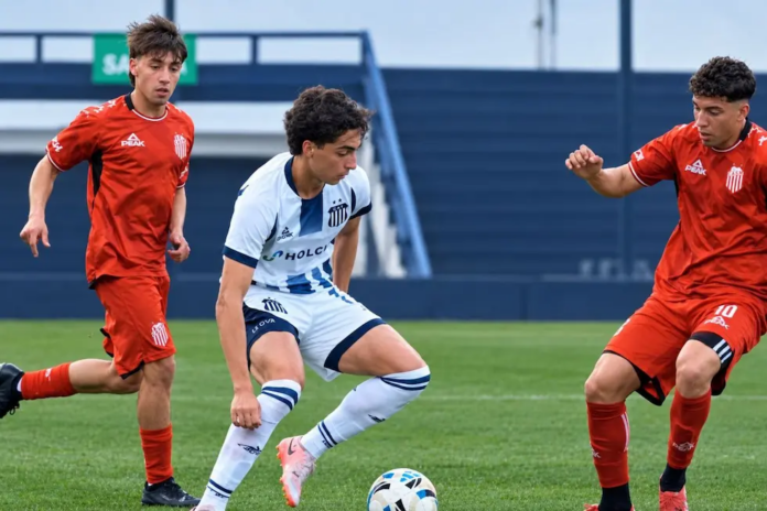 Rivera en el partido de Talleres ante Barracas Central, por el Torneo Reserva de Argentina. (Imagen: RRSS)